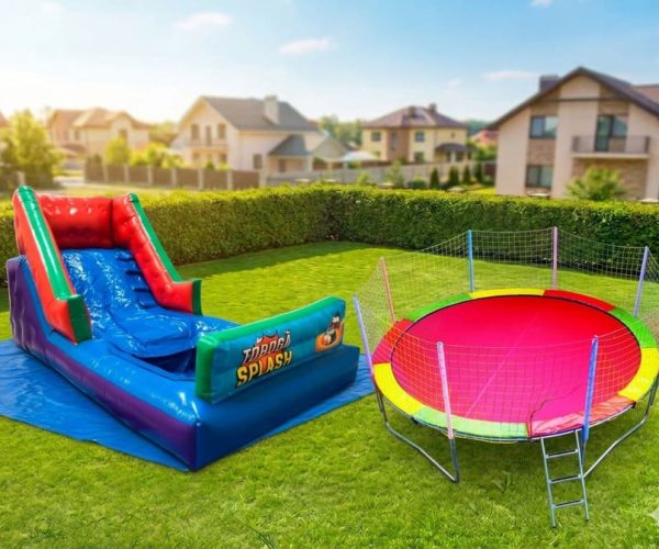 Cama Elástica 2,0m + Aquático (Dual Splash ou Mini Slide)
